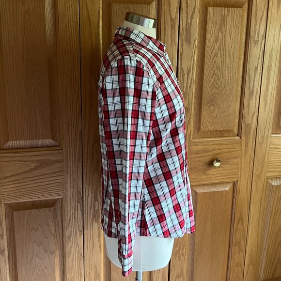 TALBOTS - Button Front Shirt - Classic Plaid -- NEW with Tag - Picture 3 of 13